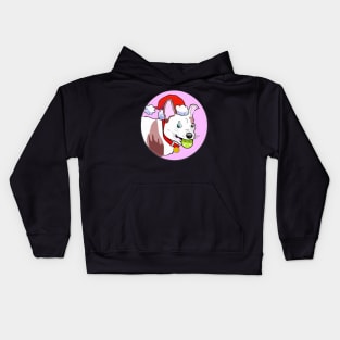 MERRY GRUFFMAS DOG CARTOON PINK Kids Hoodie